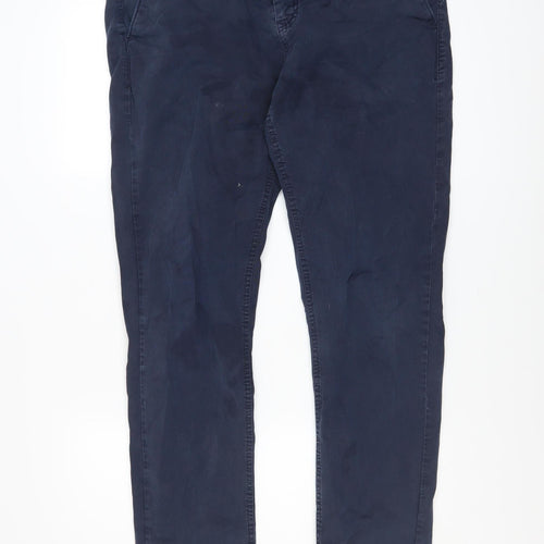 Zara Man Blue Slim Fit Chino Trousers Men's Size L 40x30