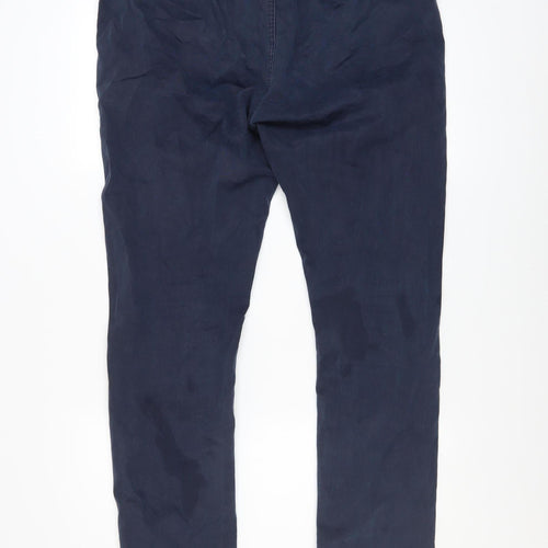 Zara Man Blue Slim Fit Chino Trousers Men's Size L 40x30