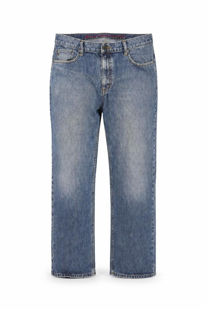 Melka Men’s Blue Straight Fit Jeans 40W 32L Denim Classic Style
