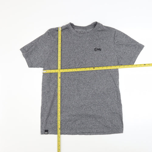 Diesel Men Grey Crew Neck Short Sleeve Jersey T-Shirt Size L