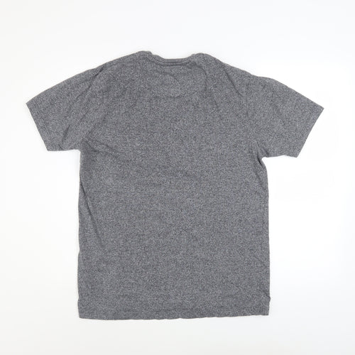 Diesel Men Grey Crew Neck Short Sleeve Jersey T-Shirt Size L