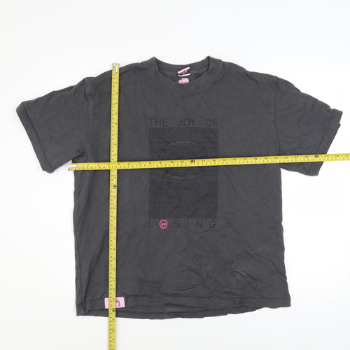 The Losers Club Men’s Black Graphic Crew Neck Cotton T-Shirt Size S