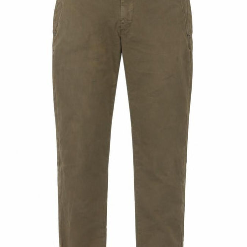 Zara Man Brown Chino Trousers Men's Size 34 Regular Cotton Blend