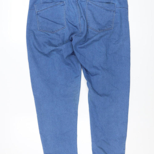 Denim Co. Womens Blue Size 16 Straight Leg Mid Rise Stretch Jeans