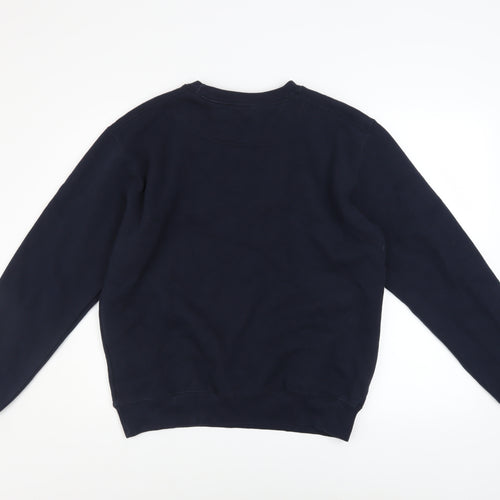 Harry Potter Men’s Blue Large Pullover Sweatshirt with Gold Logo