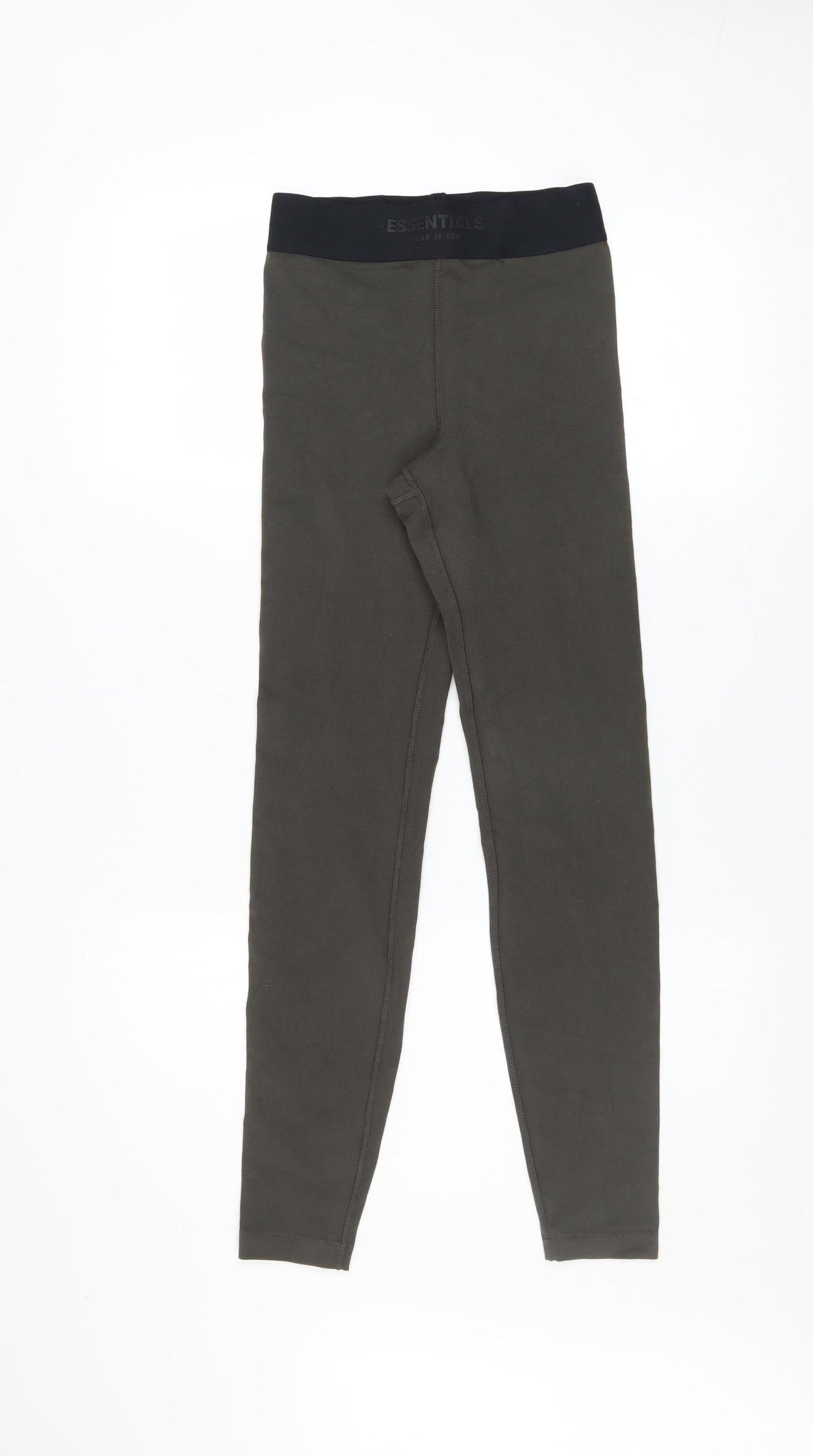 Fear of God Essentials Women's Brown Cotton Stretch Leggings Size S