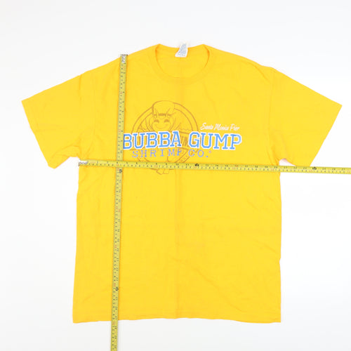 Delta Bubba Gump Yellow Graphic Cotton Men’s L T-Shirt