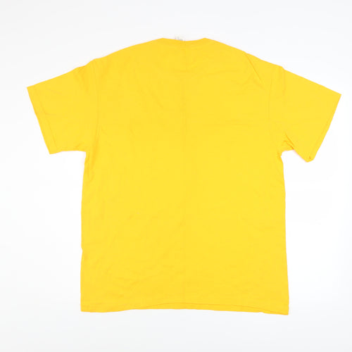 Delta Bubba Gump Yellow Graphic Cotton Men’s L T-Shirt