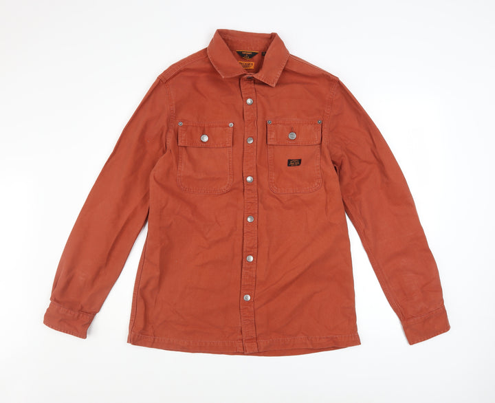 Superdry Men's Brown Canvas Workwear Jacket M Basic Style