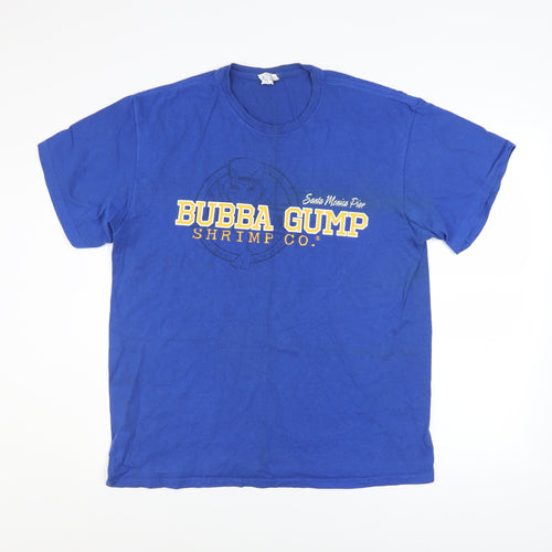 Delta Pro Weight Men's Blue Bubba Gump Shrimp Co. Graphic T-Shirt Size L