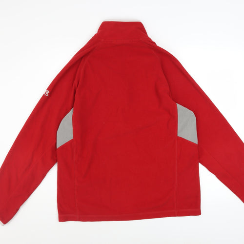 Craghoppers Men's Red Fleece Sweatshirt L 1/4 Zip Outdoor Pullover
