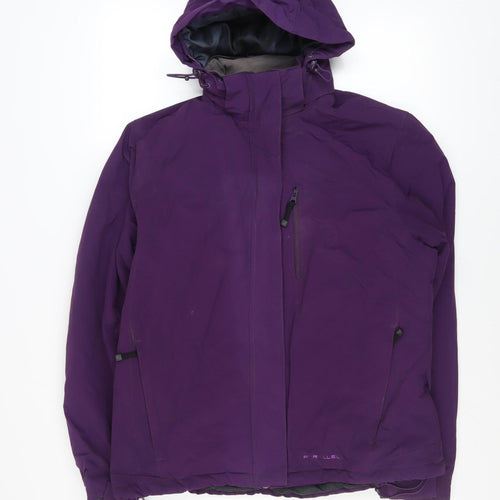 Parallel Womens Purple Waterproof Ski Jacket Size 16 Hooded Winter Coat