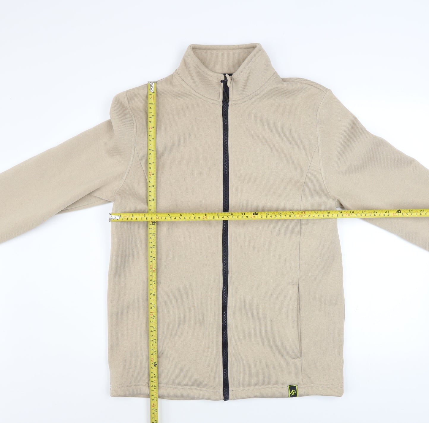 Rocktrail Men's Beige Fleece Full Zip Hiking Jacket Size 40