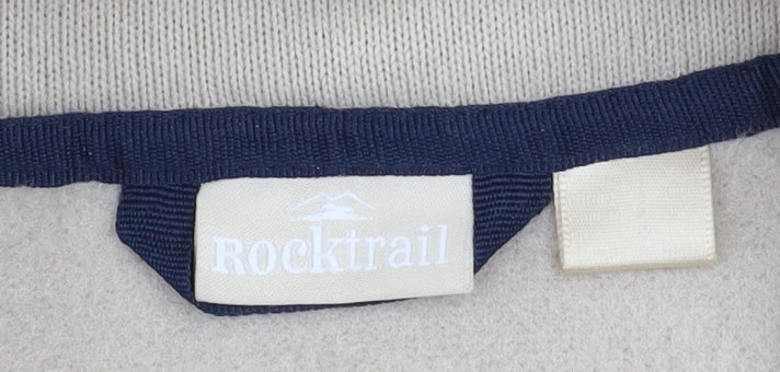 Rocktrail Men's Beige Fleece Full Zip Hiking Jacket Size 40
