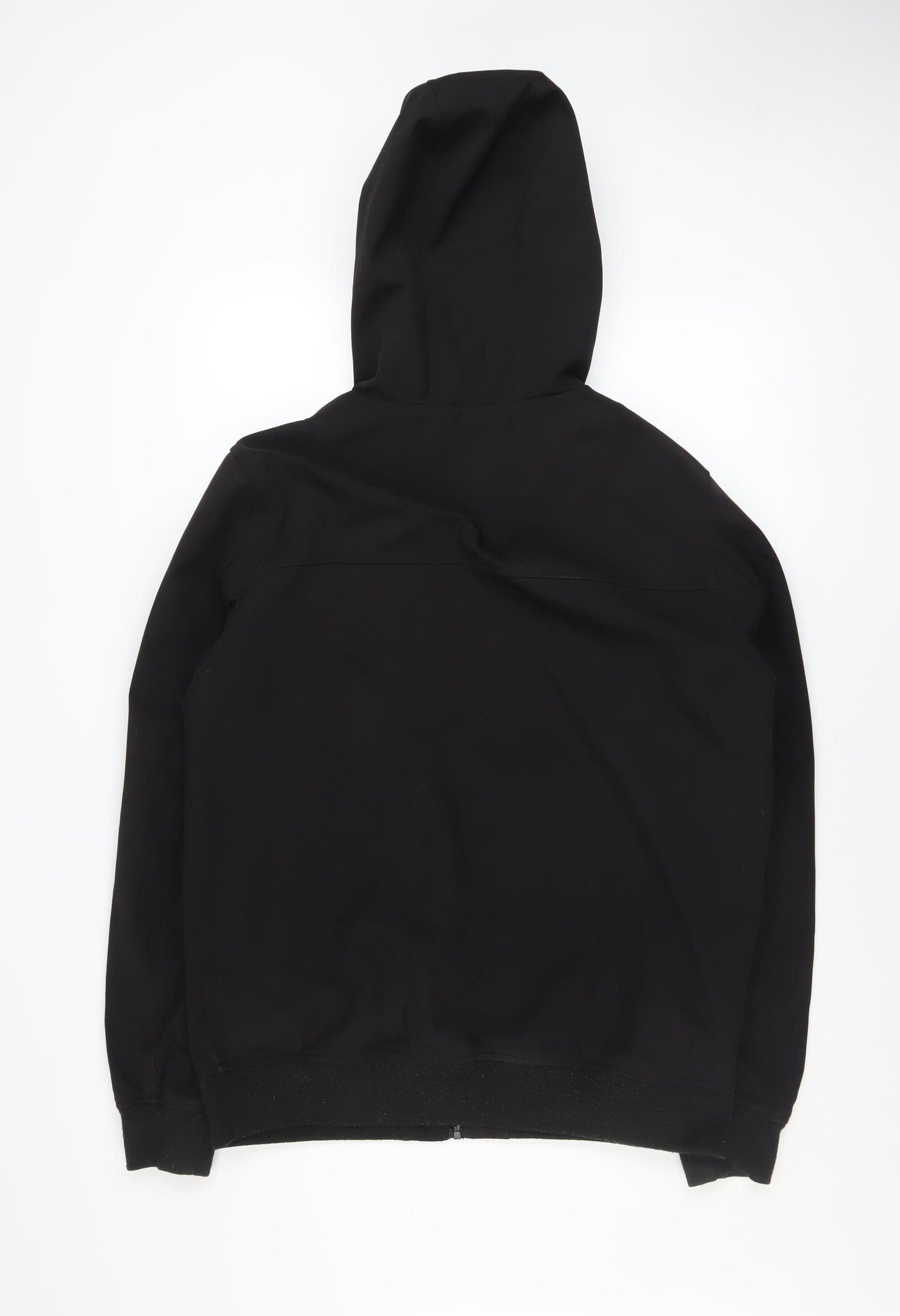 Everlast Men Black L Softshell Hooded Full Zip Jacket