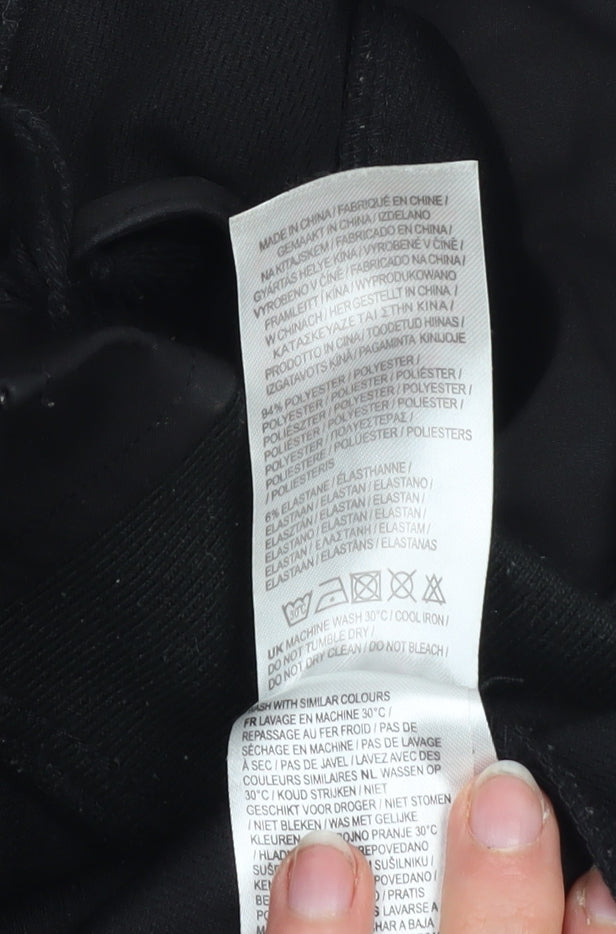 Everlast Men Black L Softshell Hooded Full Zip Jacket