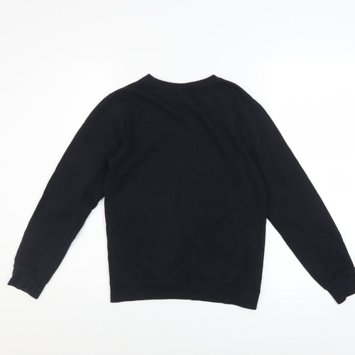 Matalan Boys Black Minecraft Creeper Pullover Sweatshirt 10 Years