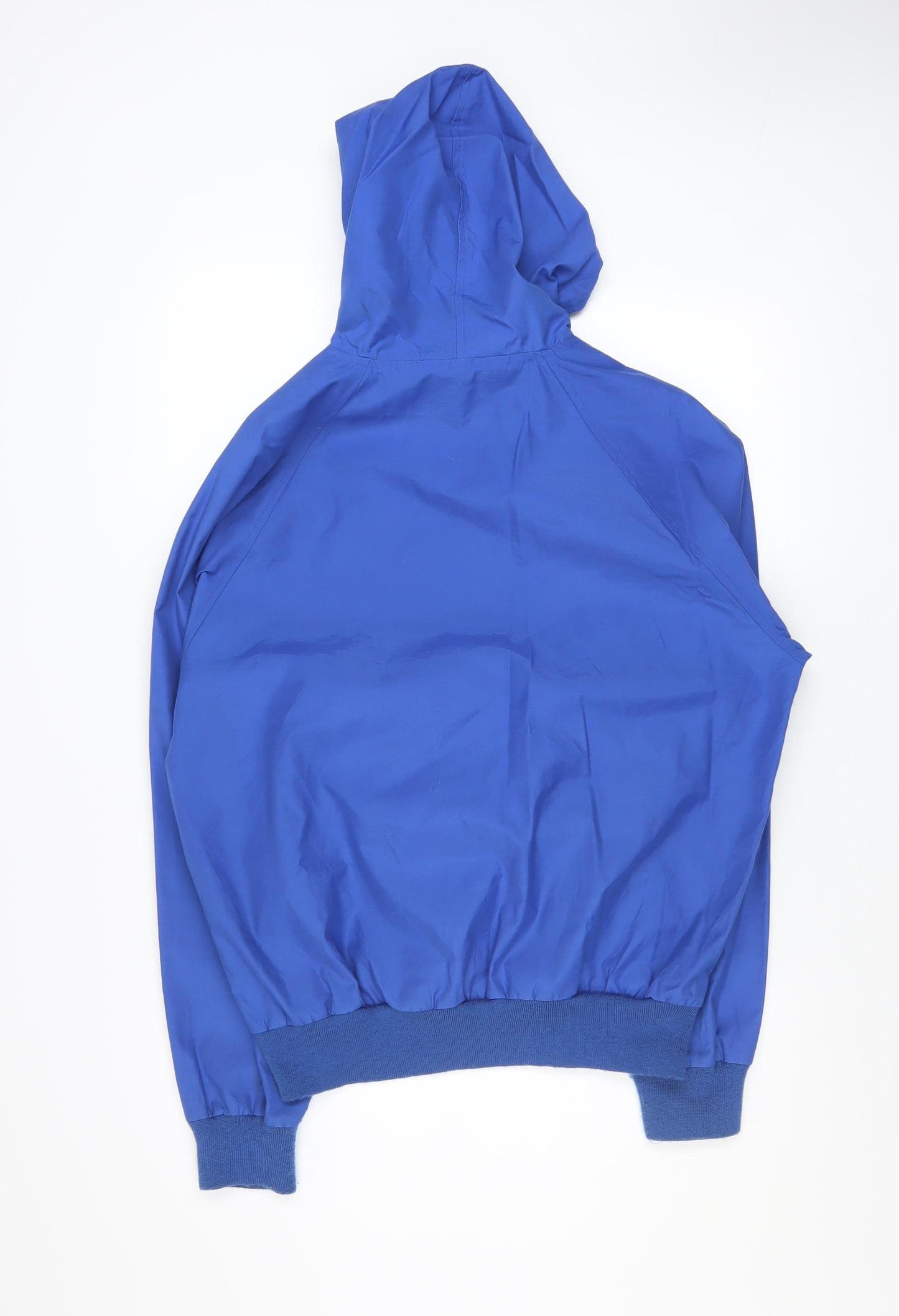 Lands' End Mens Blue Hooded Anorak Jacket Size M Regular Fit