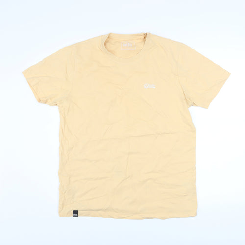 Diesel Men's Beige Cotton Crew Neck Short Sleeve T-Shirt L