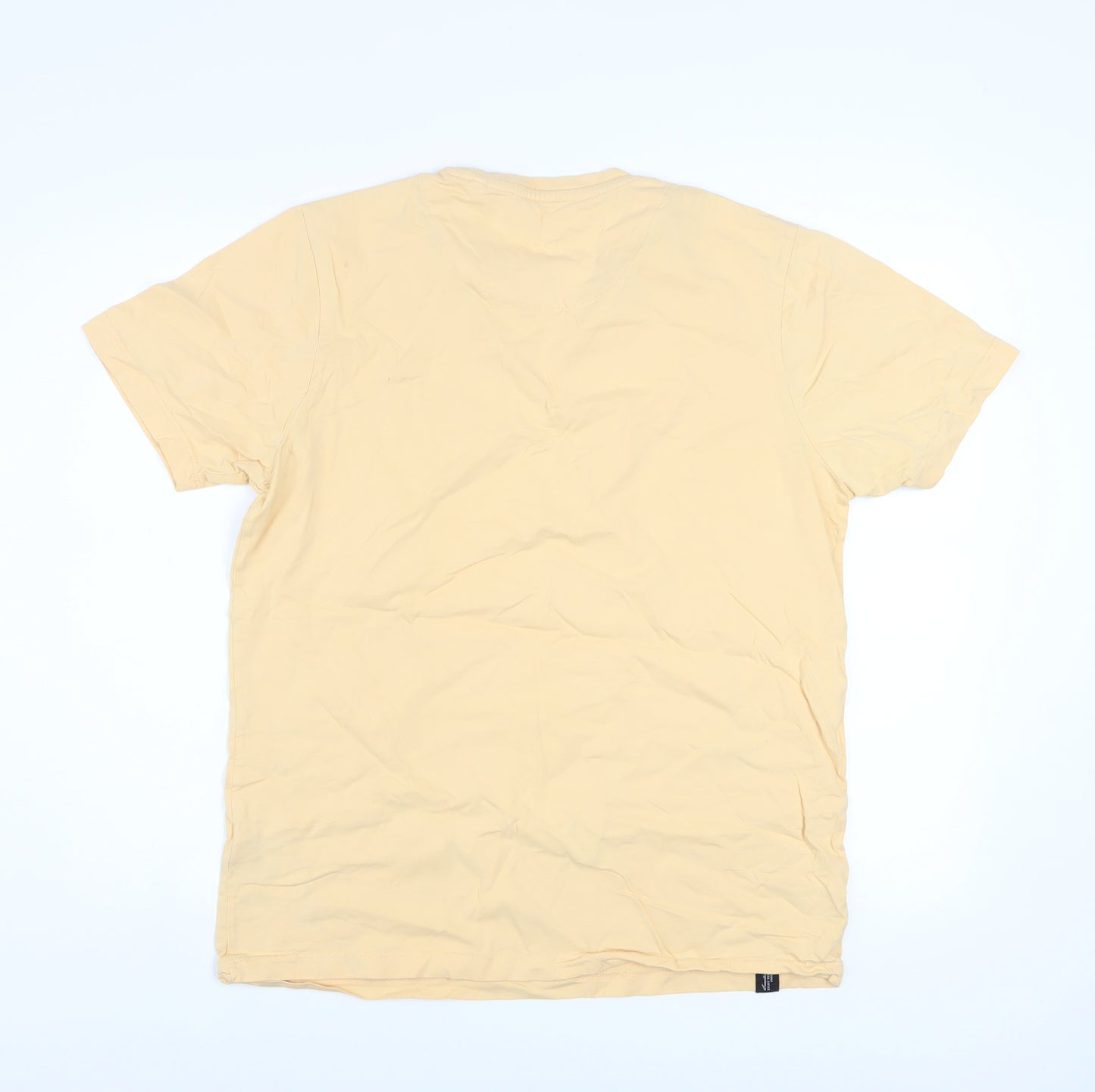 Diesel Men's Beige Cotton Crew Neck Short Sleeve T-Shirt L