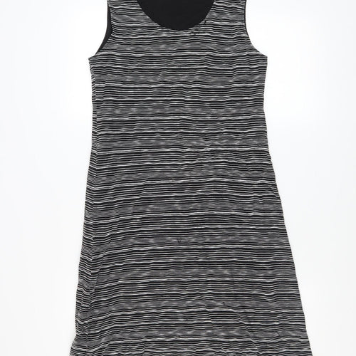 Evelin Brandt Berlin Women's Black Striped Tank Dress Size 10
