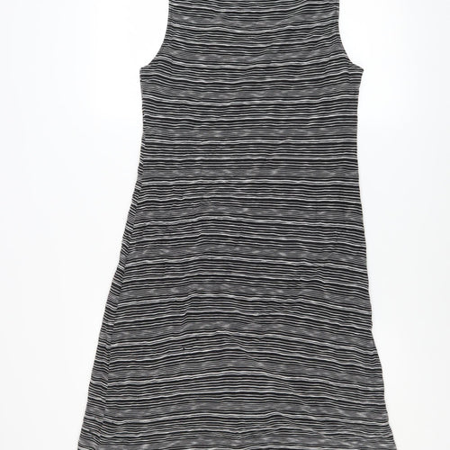 Evelin Brandt Berlin Women's Black Striped Tank Dress Size 10