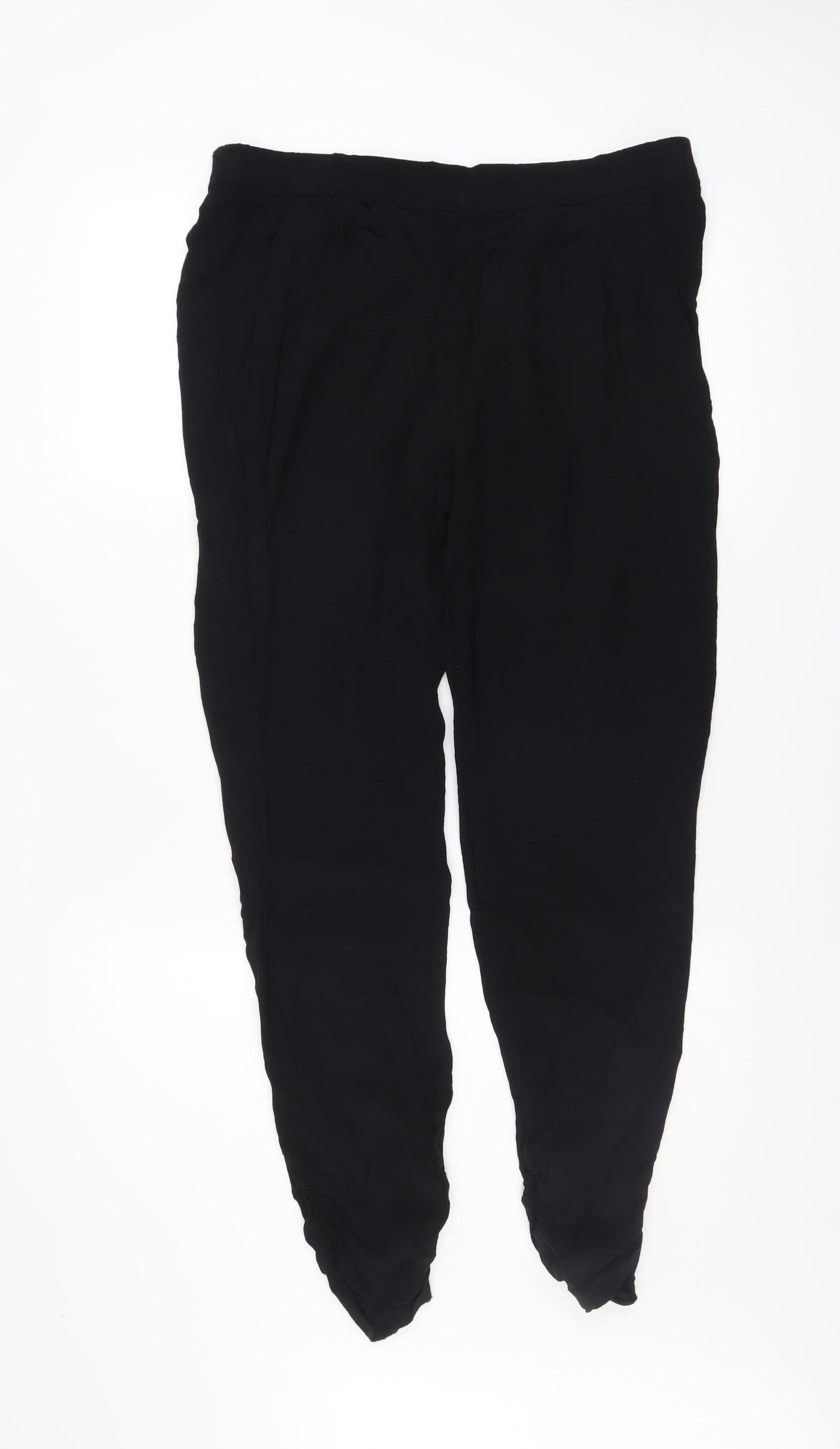 River Island Womens Black Viscose Harem Trousers Size 12