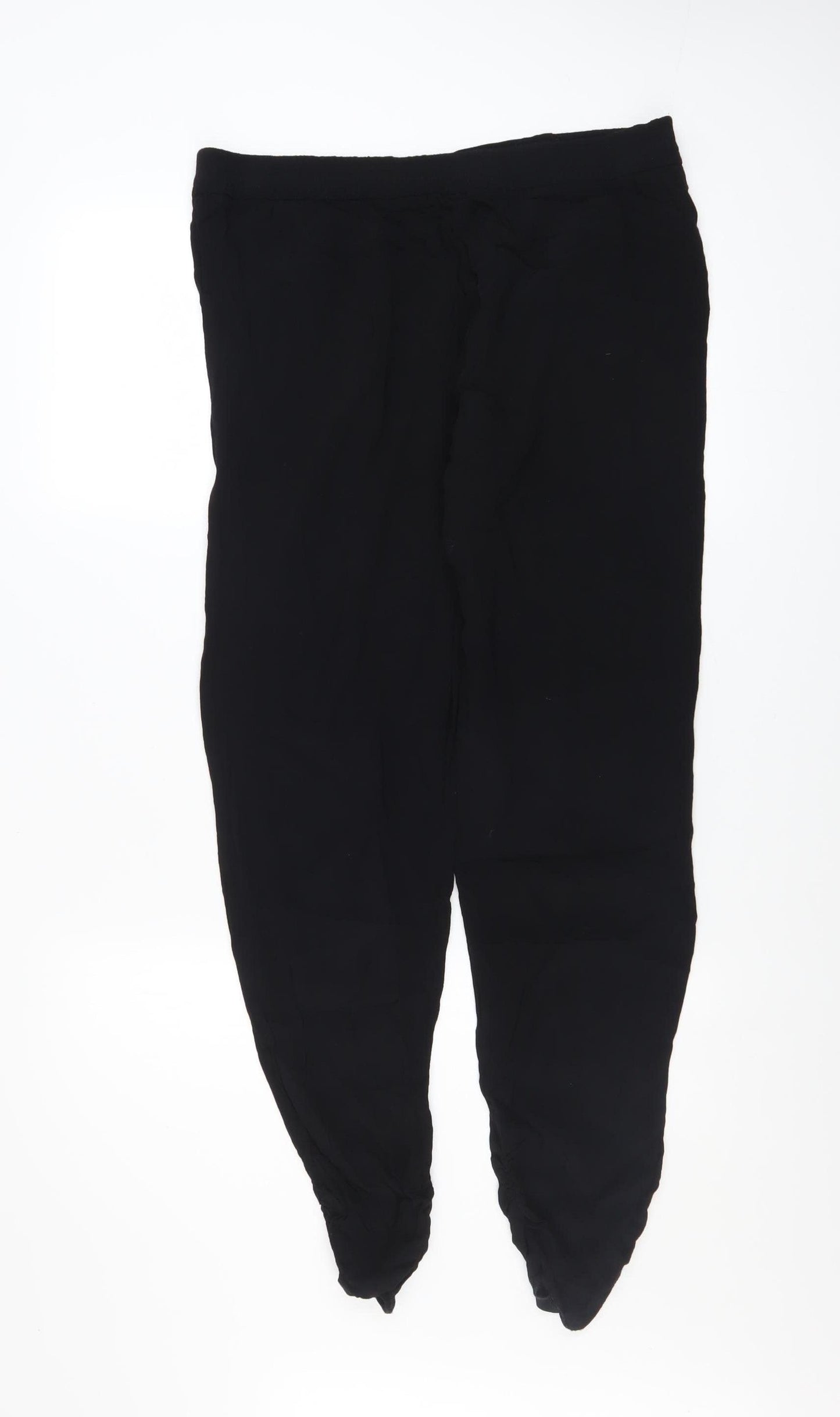 River Island Womens Black Viscose Harem Trousers Size 12