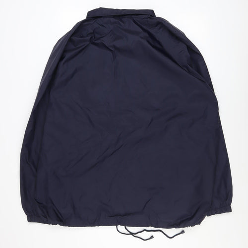 Atlantic Men's Blue 2XL Windbreaker Nylon Jacket Lightweight Casual