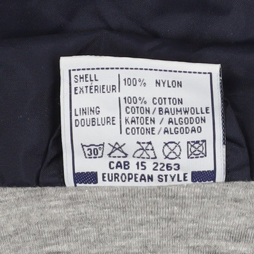 Atlantic Men's Blue 2XL Windbreaker Nylon Jacket Lightweight Casual