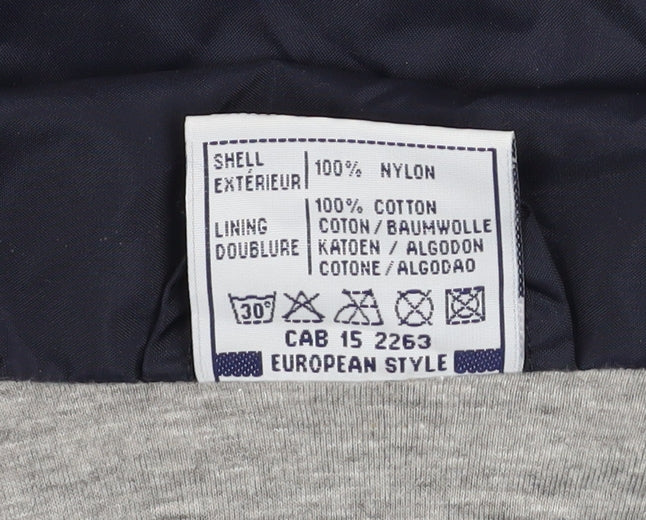 Atlantic Men's Blue 2XL Windbreaker Nylon Jacket Lightweight Casual