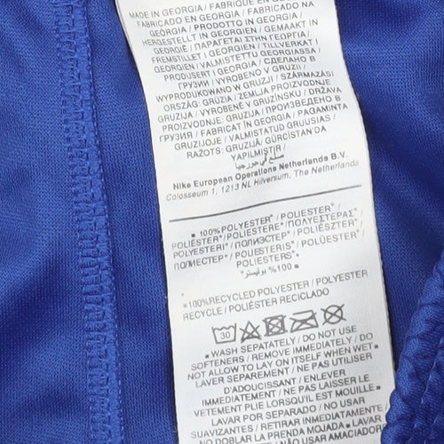Nike Boys Blue Chelsea Football Club L Sports Shorts Polyester