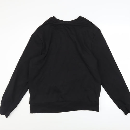 Calvin Klein Men's Black Crew Neck Cotton Sweatshirt Size M