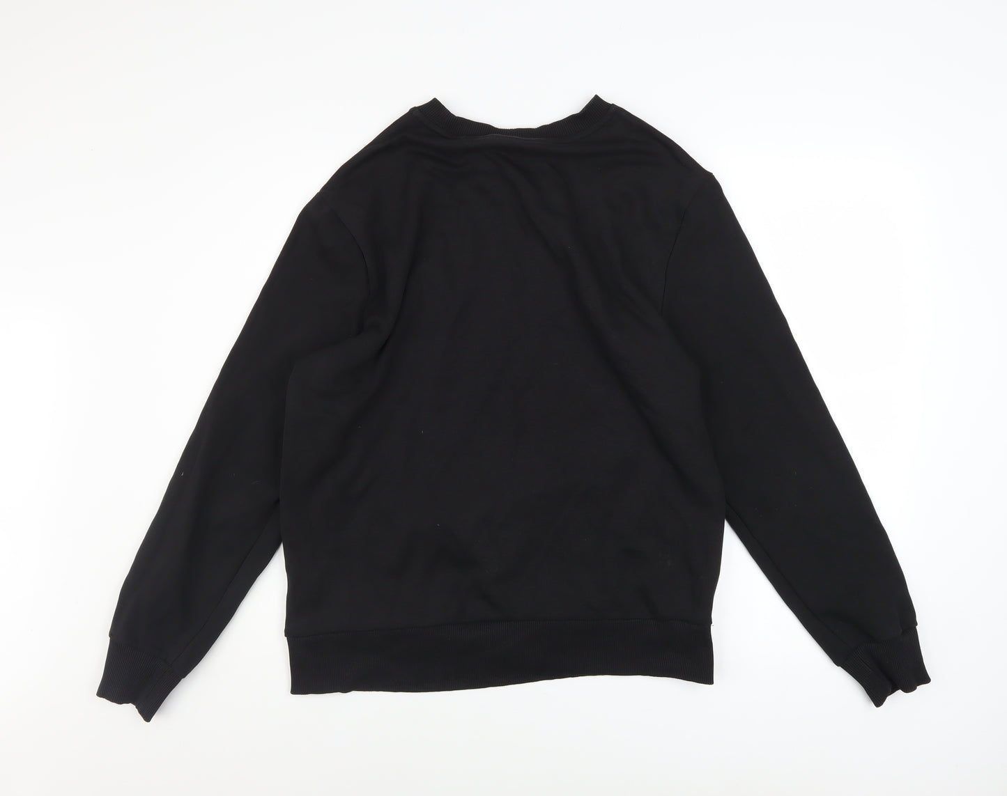 Calvin Klein Men's Black Crew Neck Cotton Sweatshirt Size M