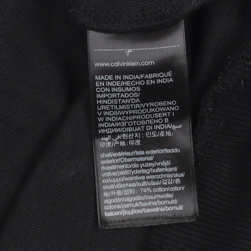 Calvin Klein Men's Black Crew Neck Cotton Sweatshirt Size M