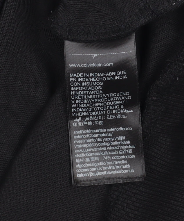 Calvin Klein Men's Black Crew Neck Cotton Sweatshirt Size M