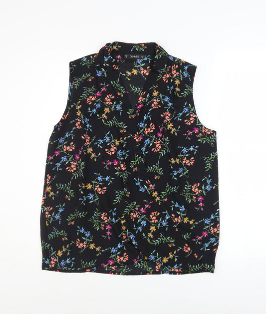 Dunnes Stores Women’s Multicoloured Floral Sleeveless Tunic Blouse Size 12