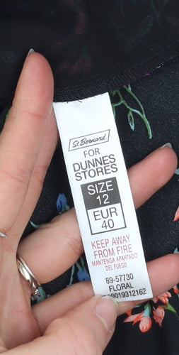 Dunnes Stores Women’s Multicoloured Floral Sleeveless Tunic Blouse Size 12