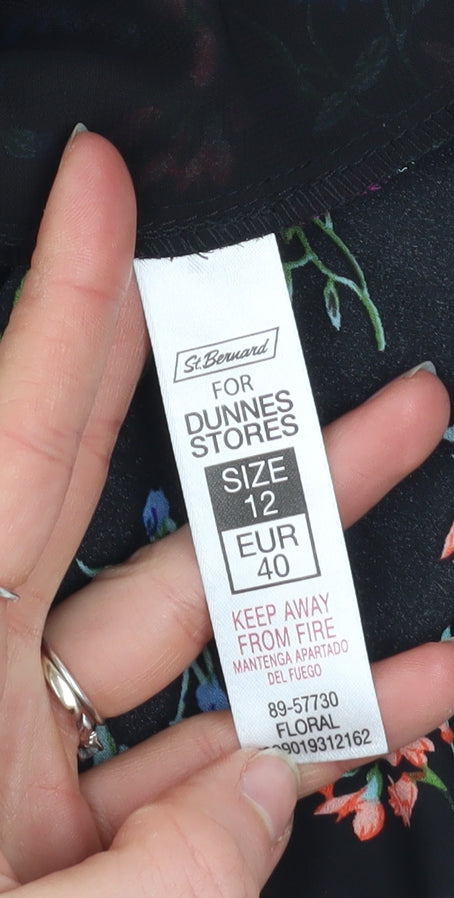 Dunnes Stores Women’s Multicoloured Floral Sleeveless Tunic Blouse Size 12