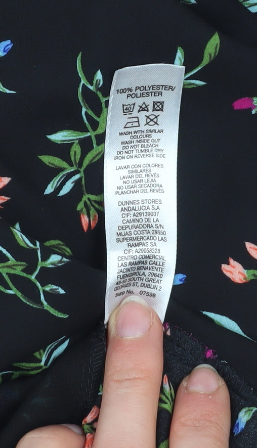 Dunnes Stores Women’s Multicoloured Floral Sleeveless Tunic Blouse Size 12