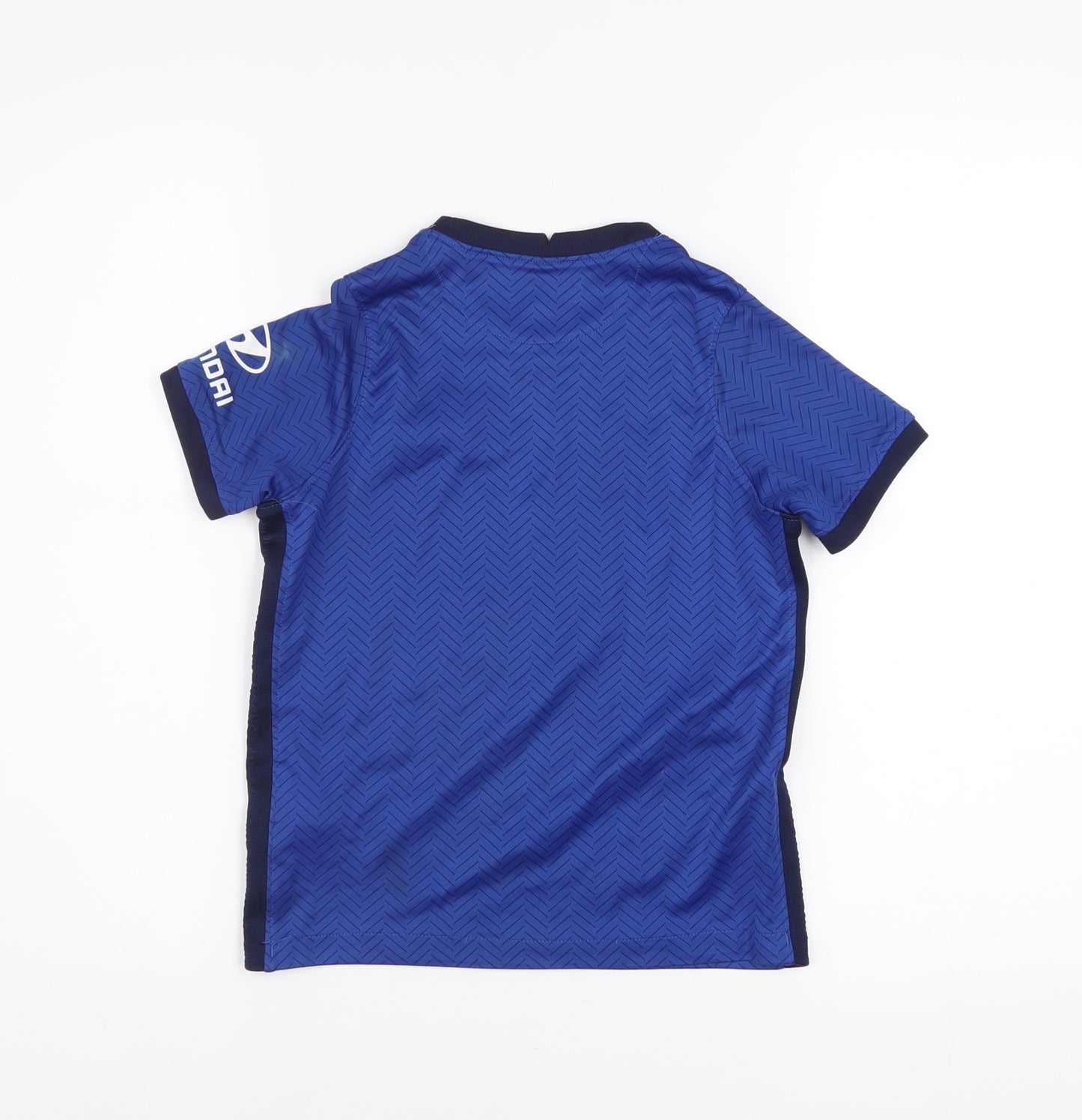Nike Boys Blue Chelsea Football Jersey 6-7 Years Athletic Fit