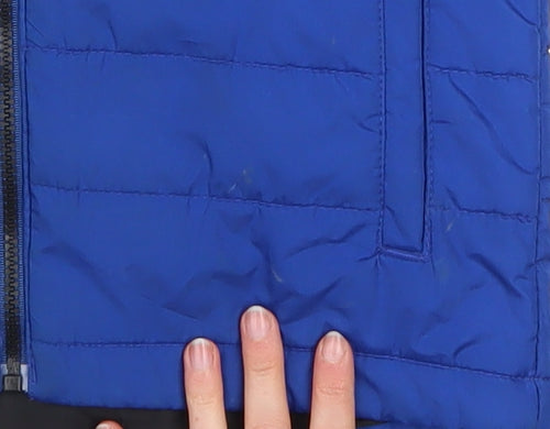 Regatta Boys Blue Hooded Puffer Jacket 9-10 Years Insulated Winter Coat