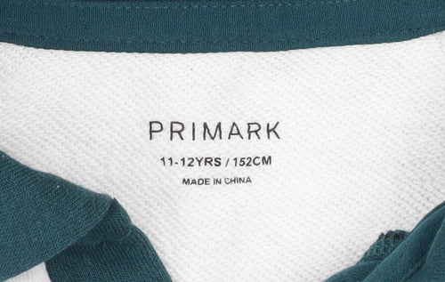 Primark Girls Grey Collared Pullover Sweatshirt 11-12 Years New York Graphic