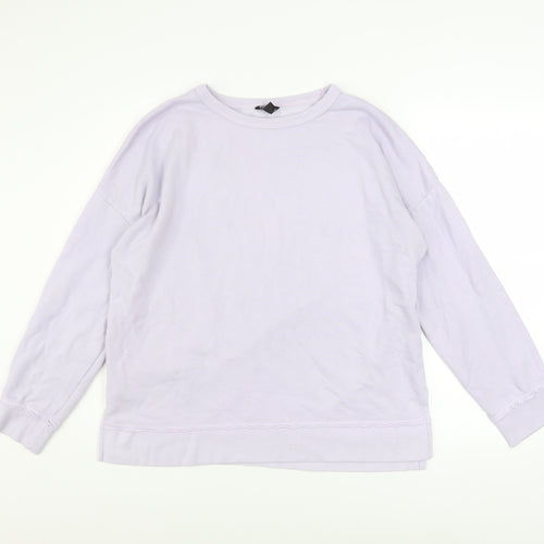 Buffalo David Bitton Women's Lilac Pullover Sweatshirt Size M Cotton Blend