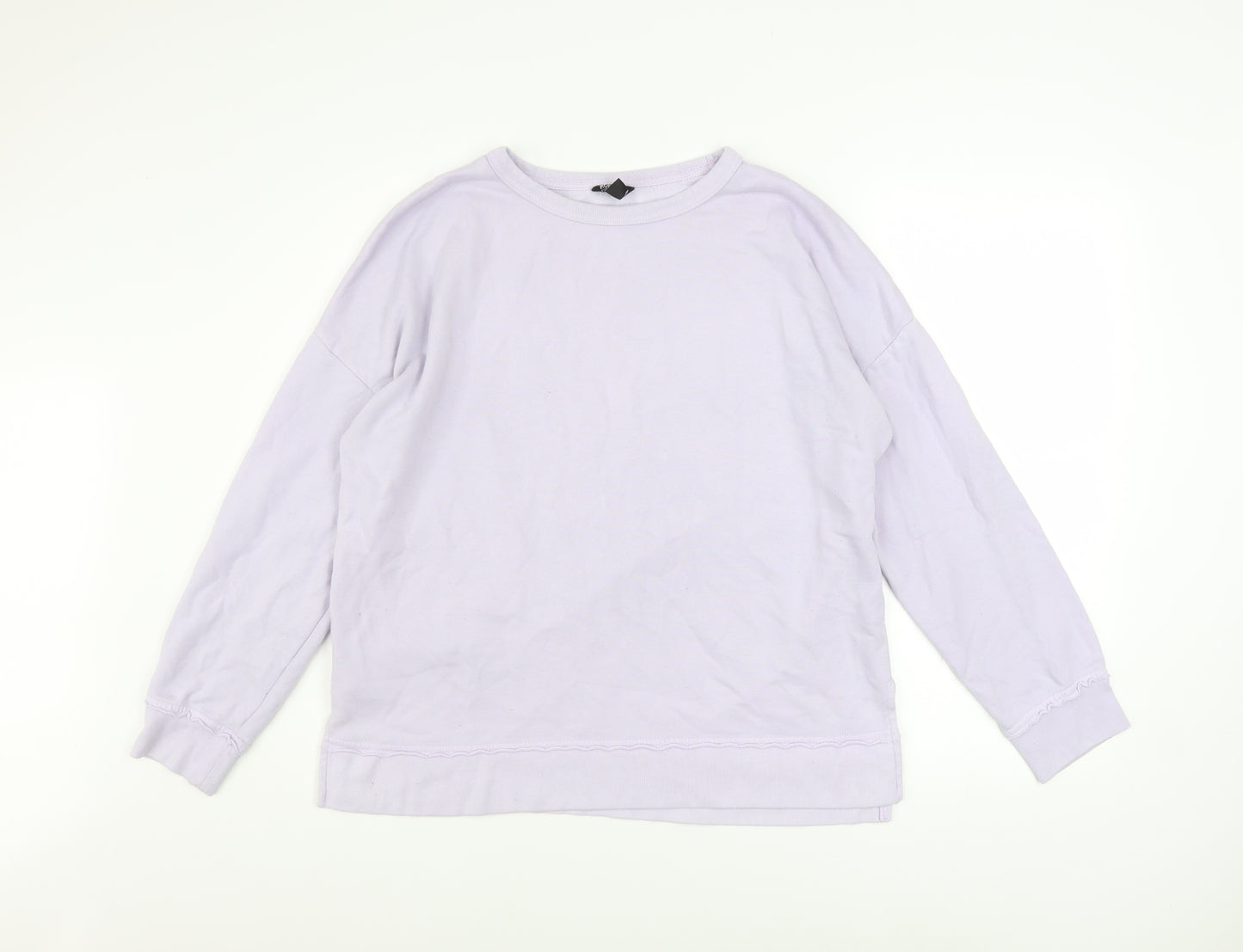 Buffalo David Bitton Women's Lilac Pullover Sweatshirt Size M Cotton Blend