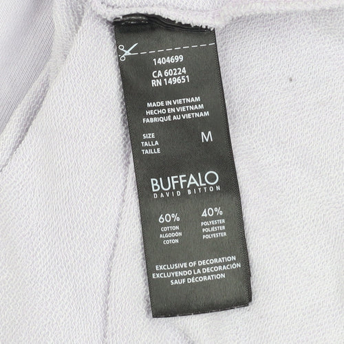 Buffalo David Bitton Women's Lilac Pullover Sweatshirt Size M Cotton Blend