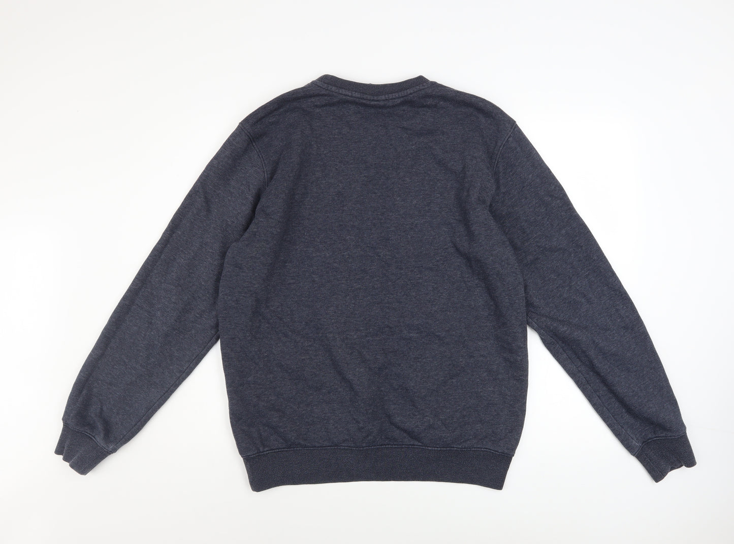 Champion Mens Blue Large Pullover Crew Neck Logo Sweatshirt