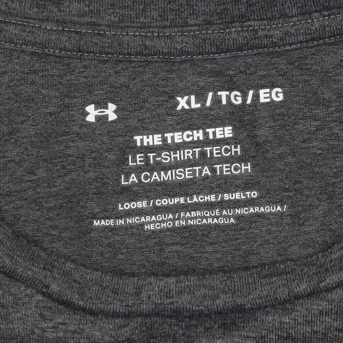 Under Armour Men Grey XL Tech Tee Moisture Wicking T-Shirt