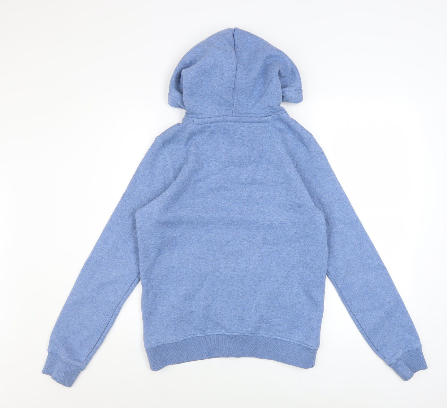 Jack Wills Womens Blue Hoodie UK 6 Pullover Cotton Blend Logo Design