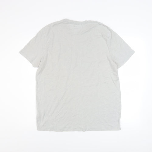 Tommy Hilfiger Denim Men's Grey Graphic T-Shirt Size M